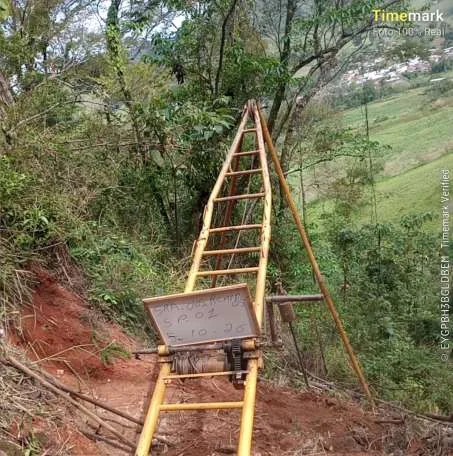 Sondagem junto a encosta em Senhora dos Remédios